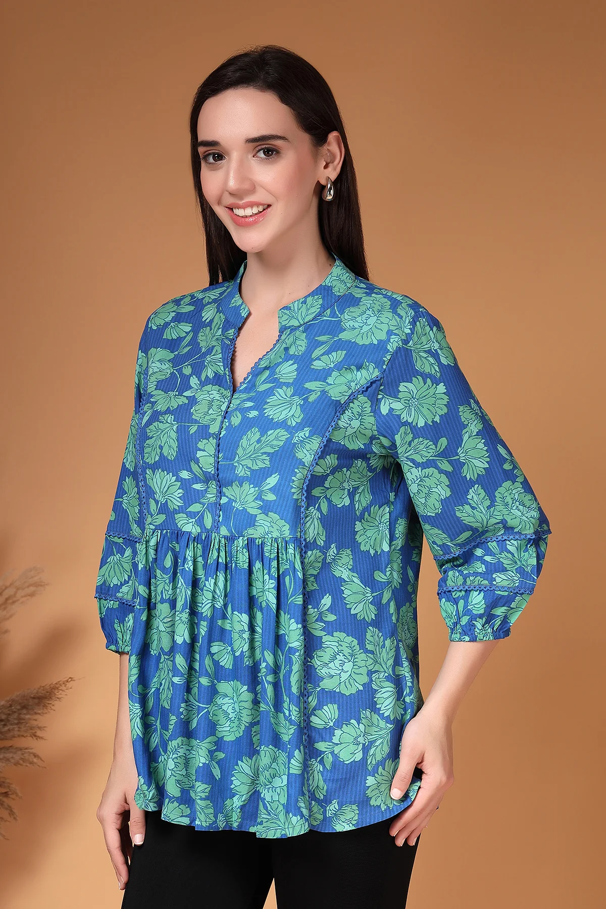 All Over Printed Maternity & Nursing Top with Feeding Zips - Image 8