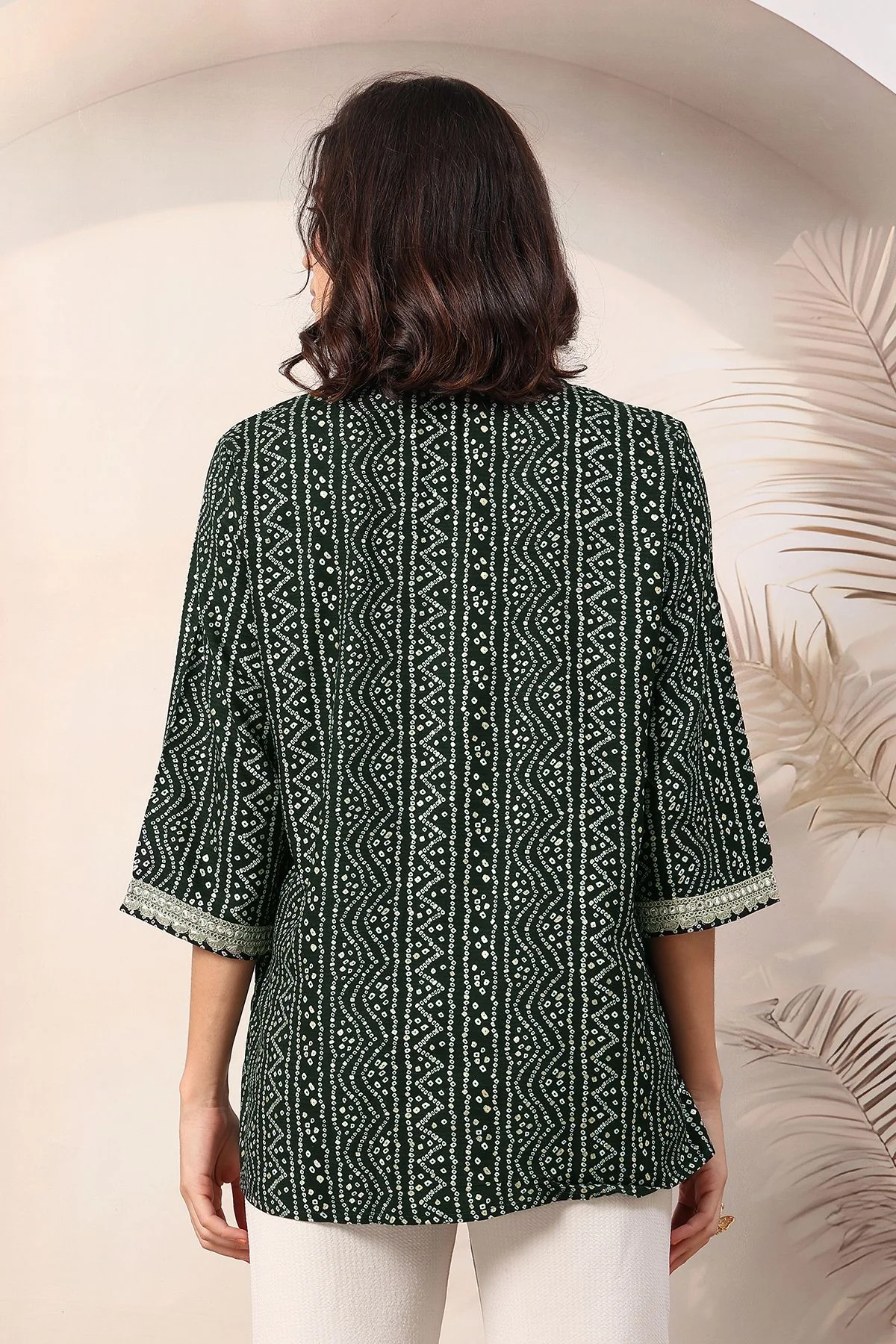 Bottle Green Elegant Essence Zipless Feeding Maternity Top - Image 4