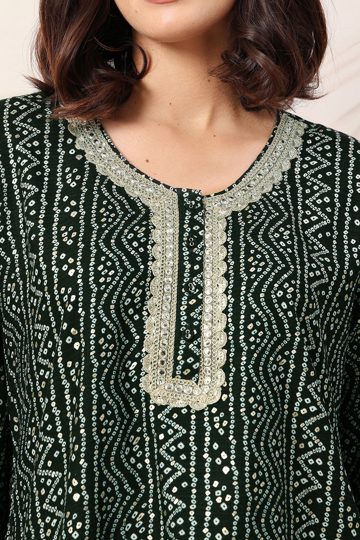 Bottle Green Elegant Essence Zipless Feeding Maternity Top - Image 9