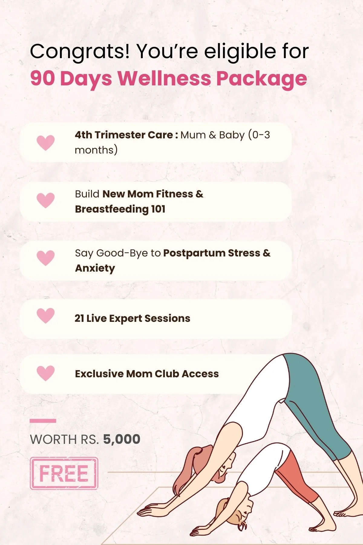 High Waisted Gentle Compression Blue Postpartum Leggings - Image 5