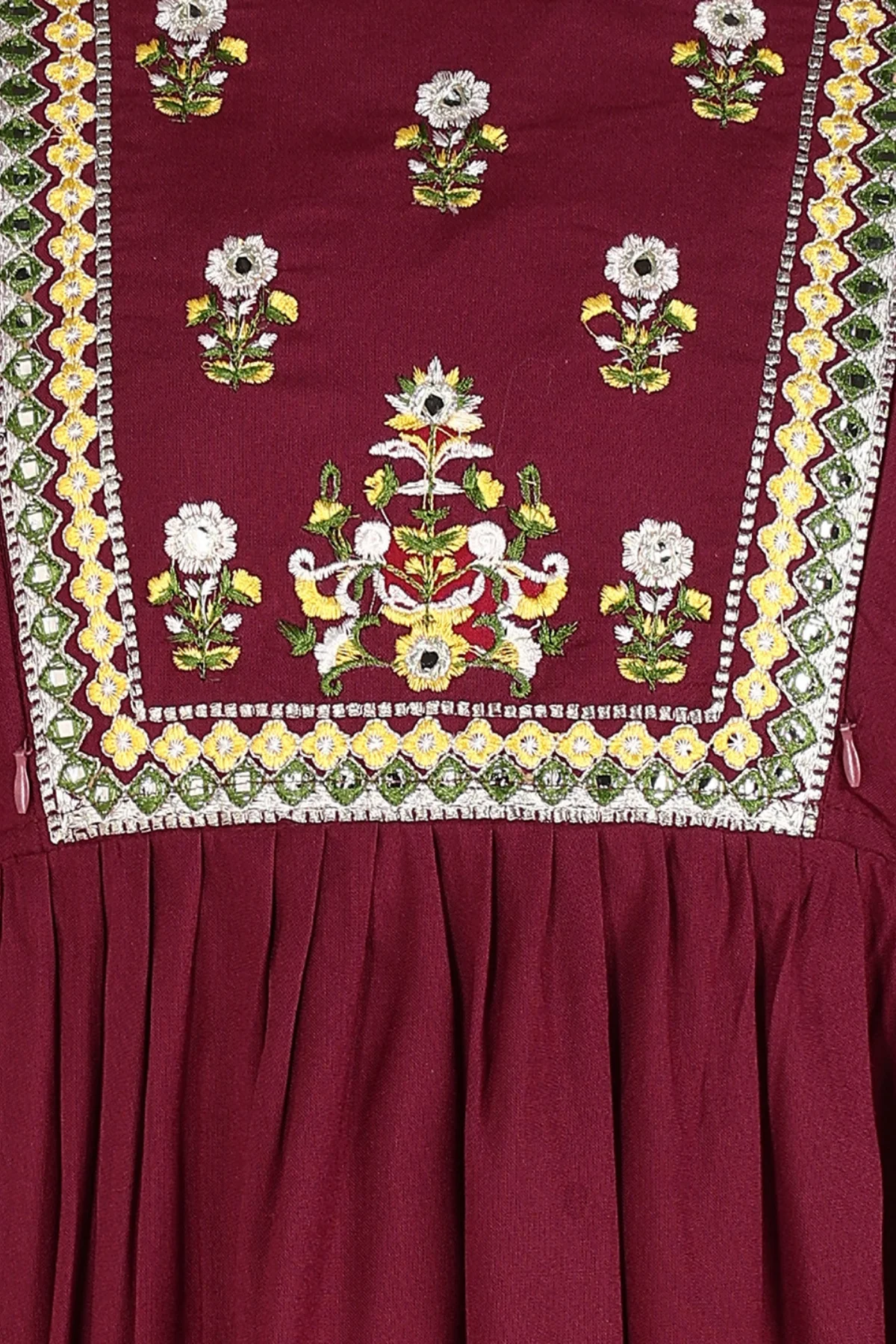 Maroon Maternity Feeding Kurti - Image 6