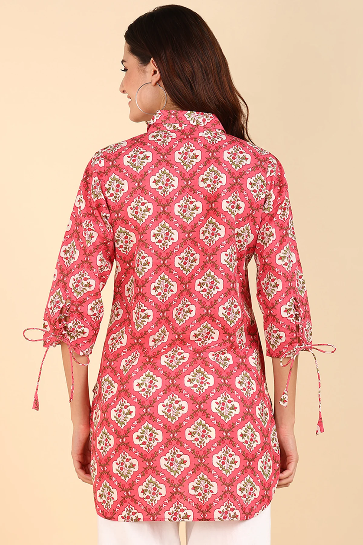 Multicolor 100% Cotton Zipless Maternity Kurti Top - Image 4