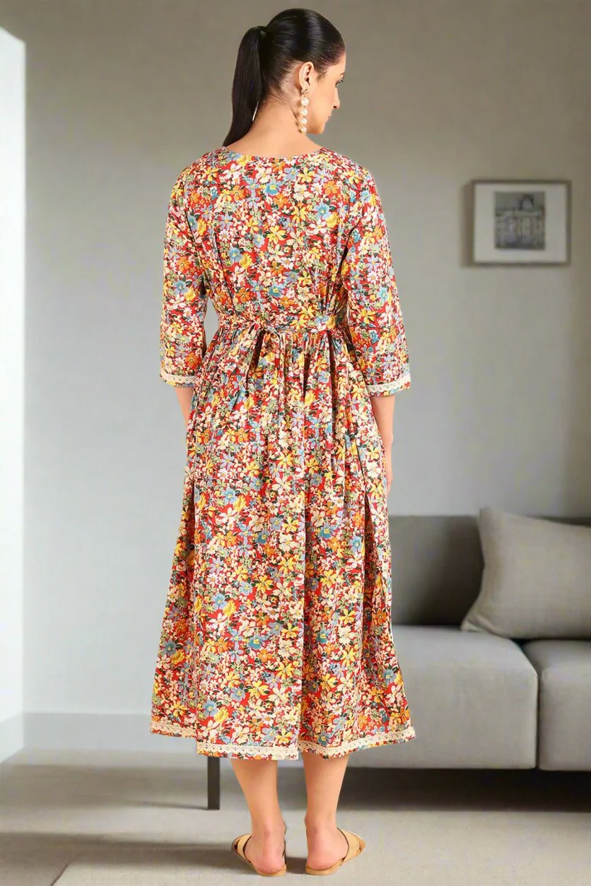 Bloom Anarkali Feeding Kurti - Image 4