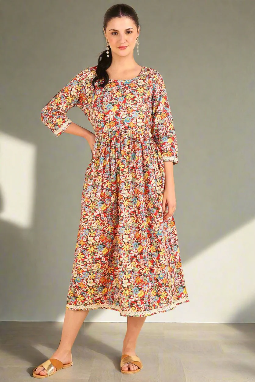 Bloom Anarkali Feeding Kurti - Image 8