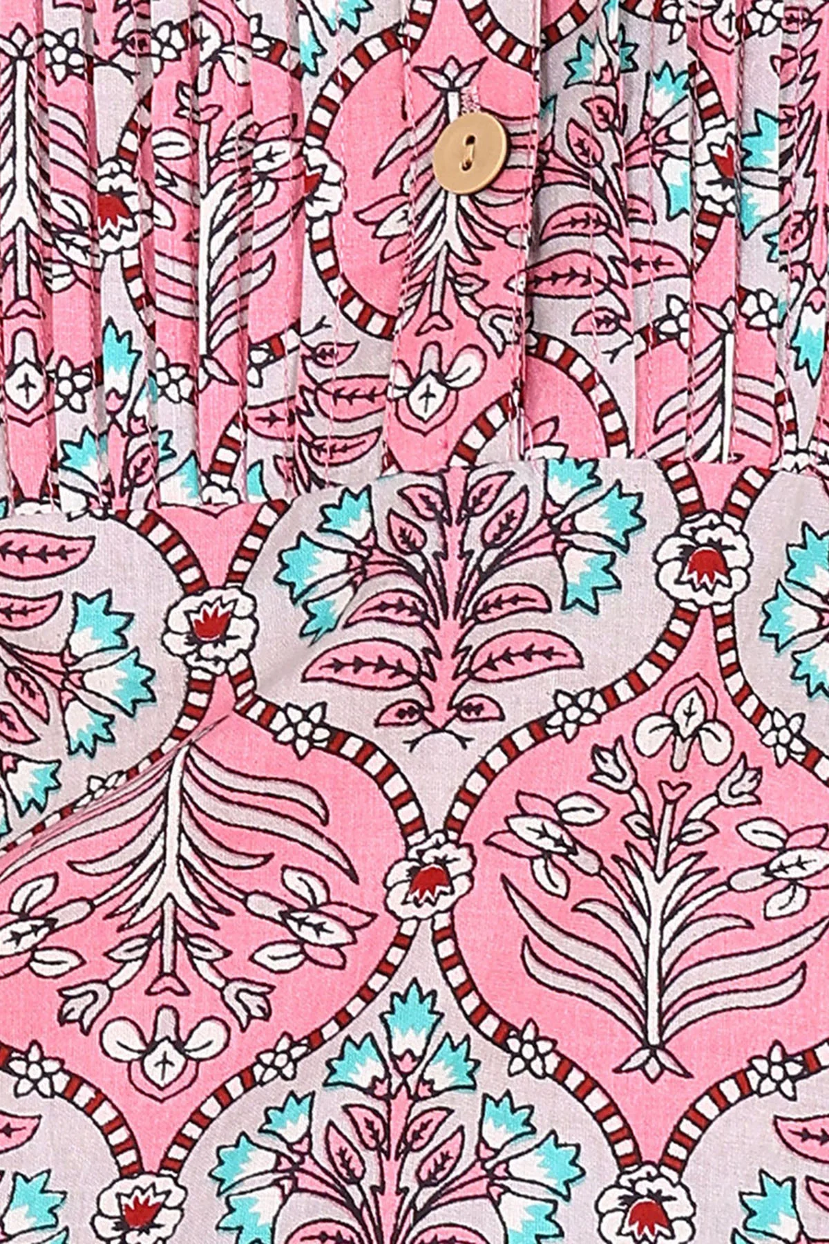 Floral 100% Cotton Zipless Maternity Kurti Top - Image 8