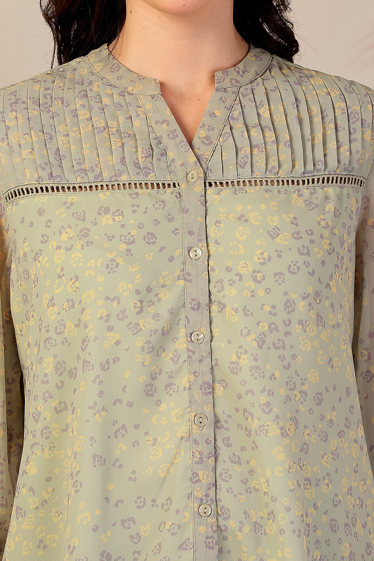 Sage Meadow Zipless Maternity Feeding Top - Matcha - Image 8